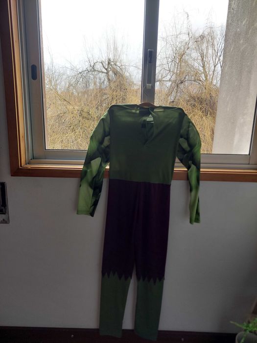 Hulk fato de carnaval  tamanho 9-10