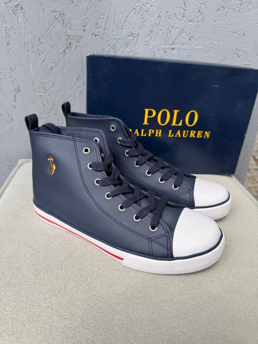 Nowe sneakersy trampki wysokie POLO RALPH LAUREN granatowe 40