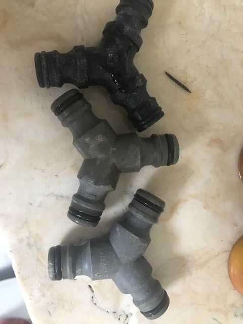 União tripla mangueiras gardena - Usado