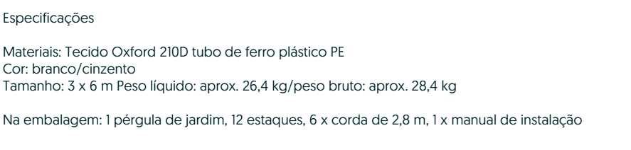 D57-Tenda 3 x 6 m dobrável e resistente montagem rápida