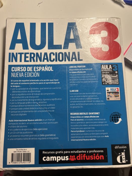 Aula 3 internacional - Espanhol