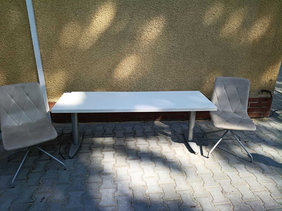 Biurko biurowe  białe 170x57  biurka  biuro dom pokój praca zdalna