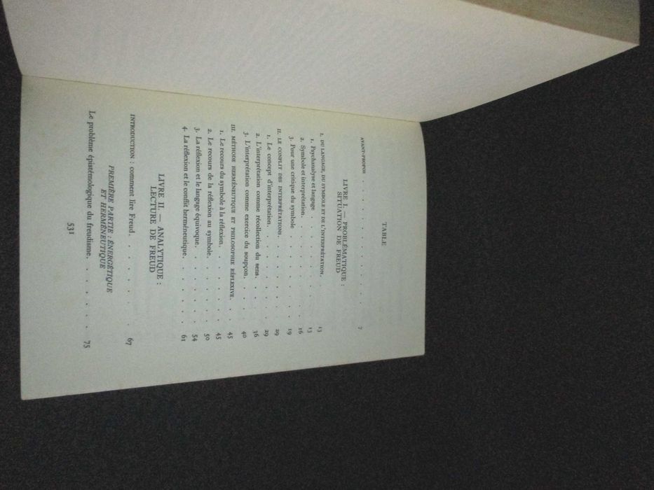 Livro De l'interprétation essai sur Freud Paul Ricœur