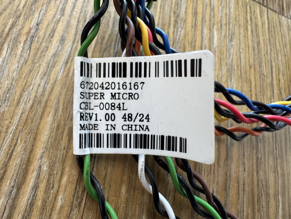 Supermicro CBL-0084L Front Panel Split Cable 16 Pin to 16 Pin (8 x 2)