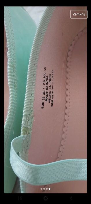 Baleriny baletki h&m  31/32  kokardką