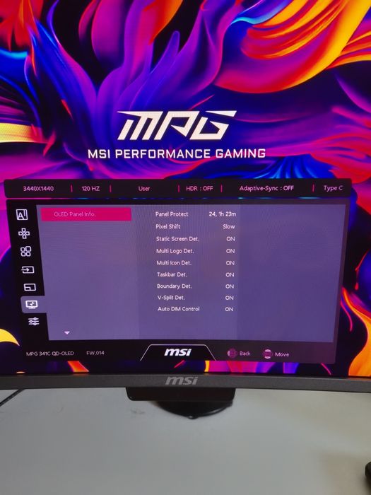 Monitor gaming curvo MSI MPG 341CQR Tandem QD-OLED X36 34" UWQHD 21:9 360Hz FreeSync Premium Pro / VESA Adaptive Sync | 1 mes uso |com garantia pcdiga