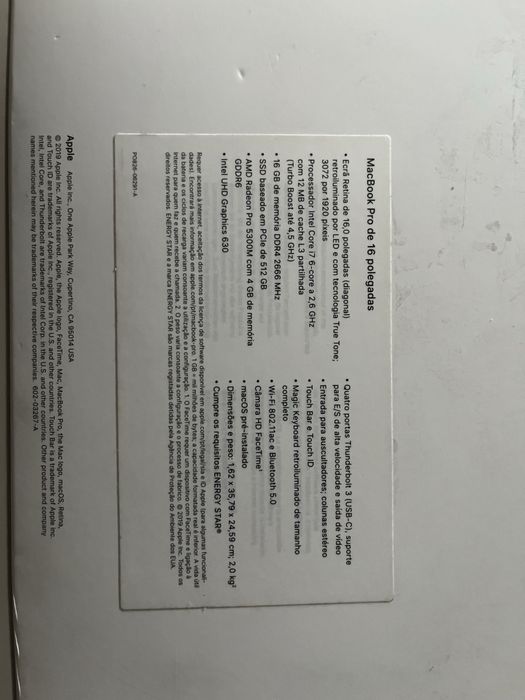 MacBook Pro 16 polegadas