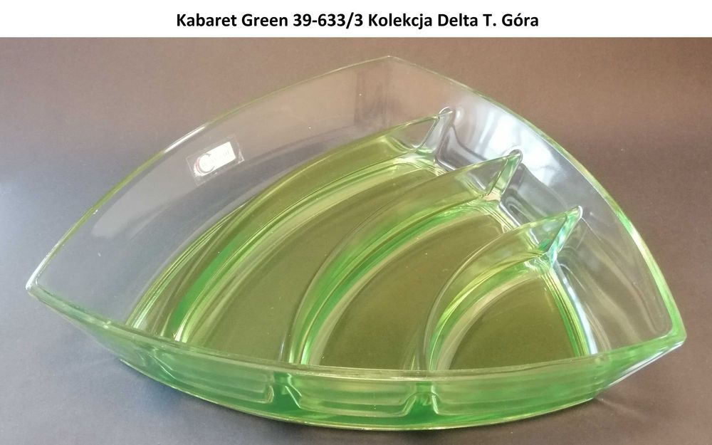 Kabaret 39-633/3 Green– Huta Szkła Ząbkowice
