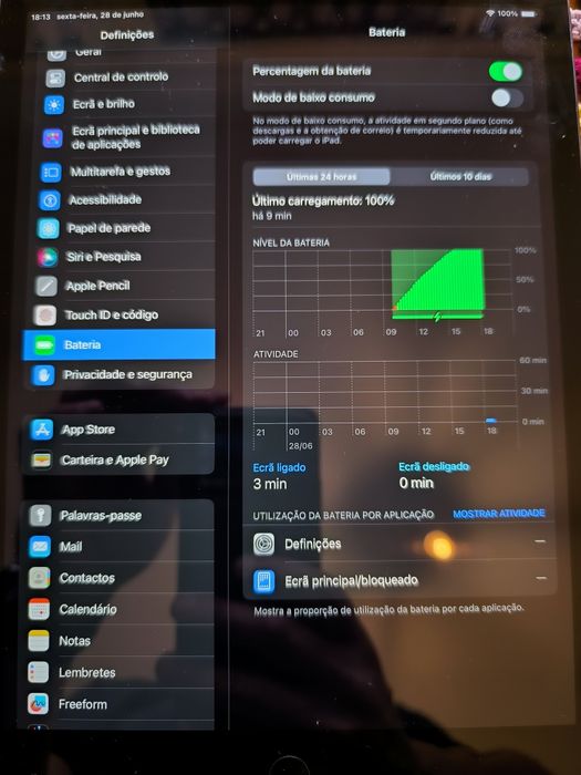 iPad 7ª Gen (Wi-Fi + 4G) 128GB - Caixa e Acessórios Originais