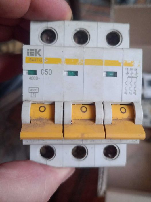 Пристрій захисного відключення (ПЗВ) ВД1-63 2Р 50А 30мА IEK, б\у