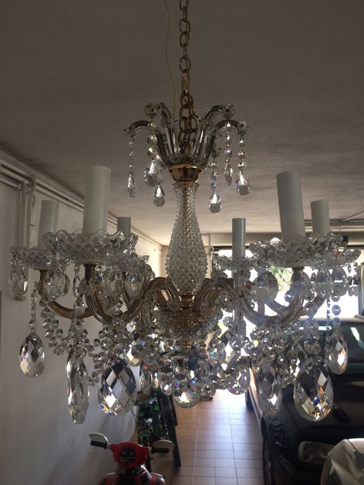 Candeeiro de Teto com pedras Swarosky