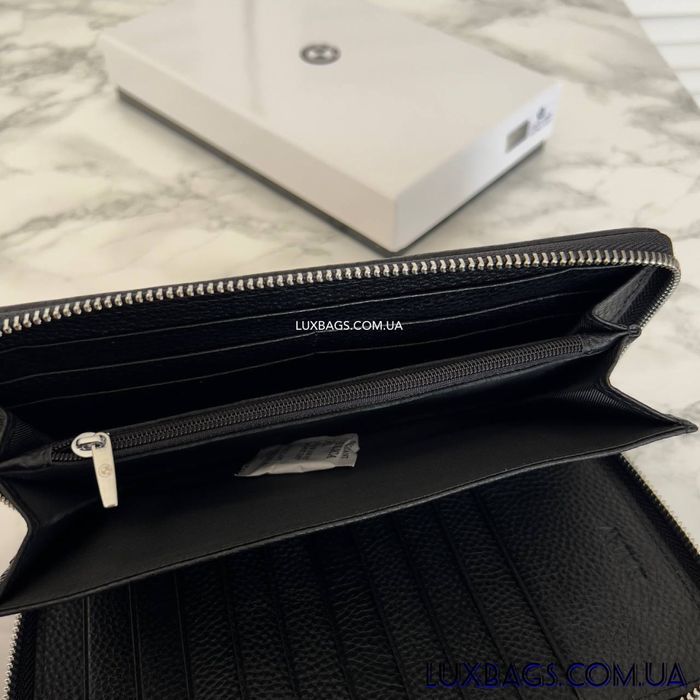 Мужской кожаный кошелек клатч BMW шкіряний гаманець