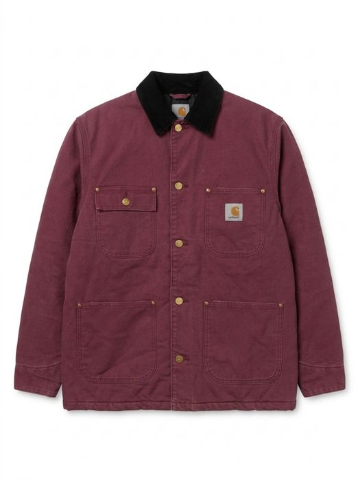 Carhartt WIP OG Chore Coat - Dusty Fuchsia - Rozmiar S - Stan IDEALNY
