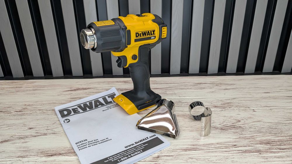 Фен будівельний акумуляторний DeWalt 20v DCE530