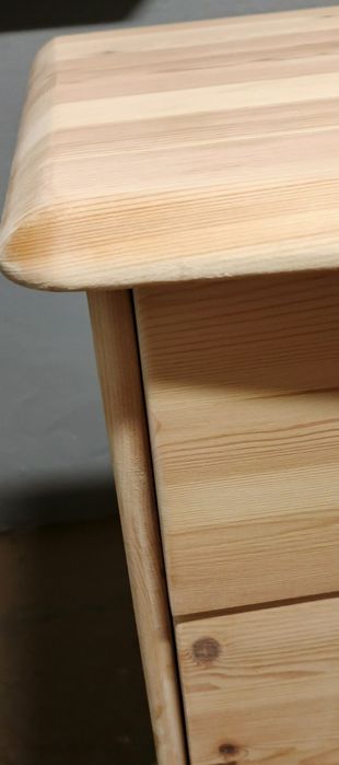 Duża stylowa komoda lite grube drewno sosnowe