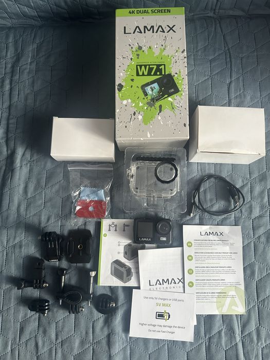 Kamerka Lamax w7.1 4k dual screen