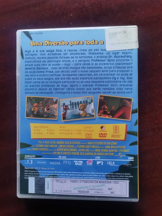 DVD " Hugo - O Tesouro da Amazónia" - Original