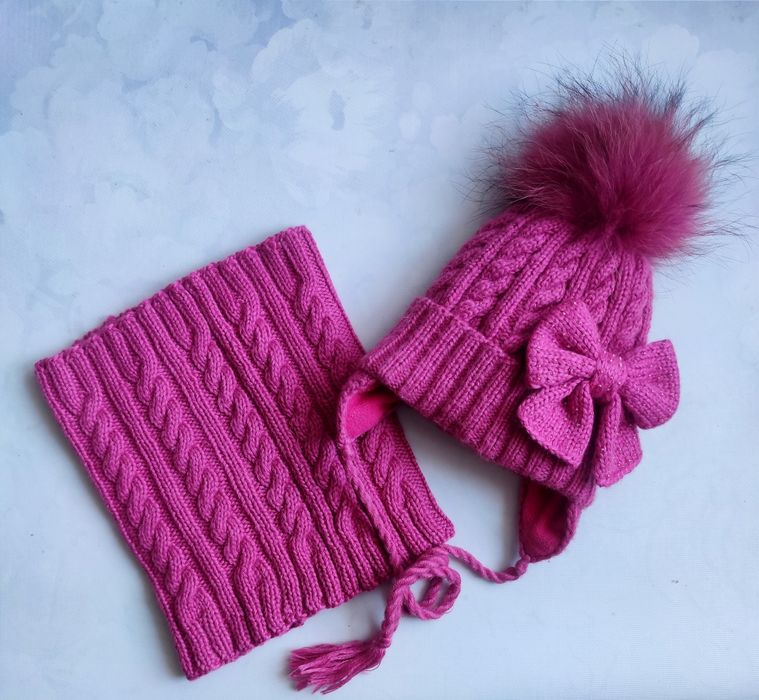 Шапочка в снуд ручної роботи