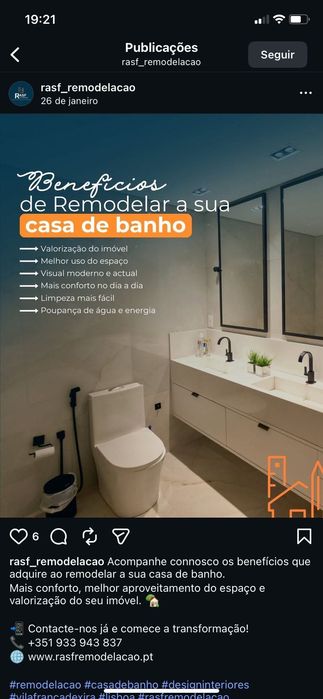 Remodelação com qualidade e eficiência.