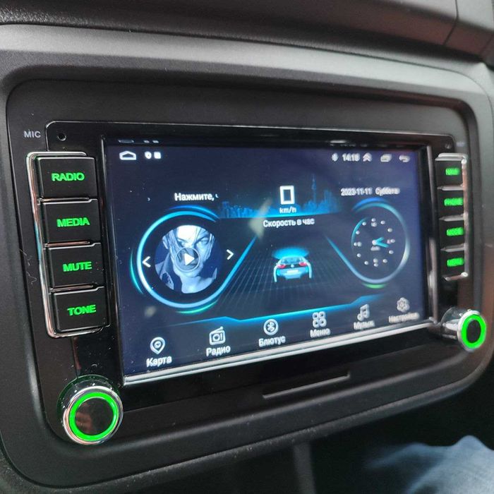 Магнітола Android Skoda Octavia  Superb Fabia Rapid Passat VW Golf