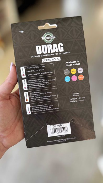 Durag Preto Homem