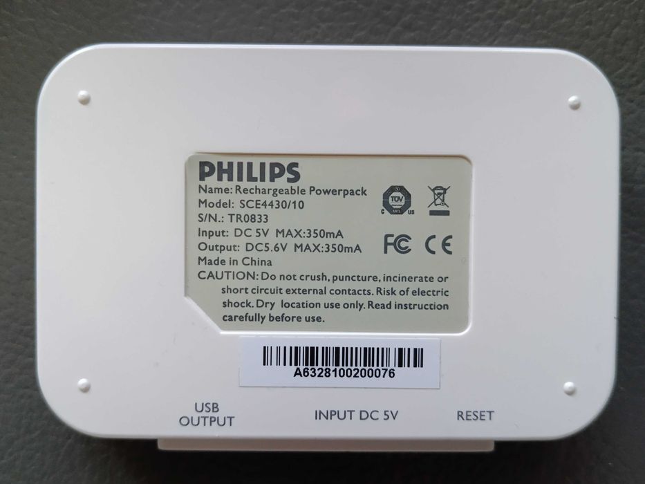 Philips SCE4430 Rechargeable power pack Power2Go