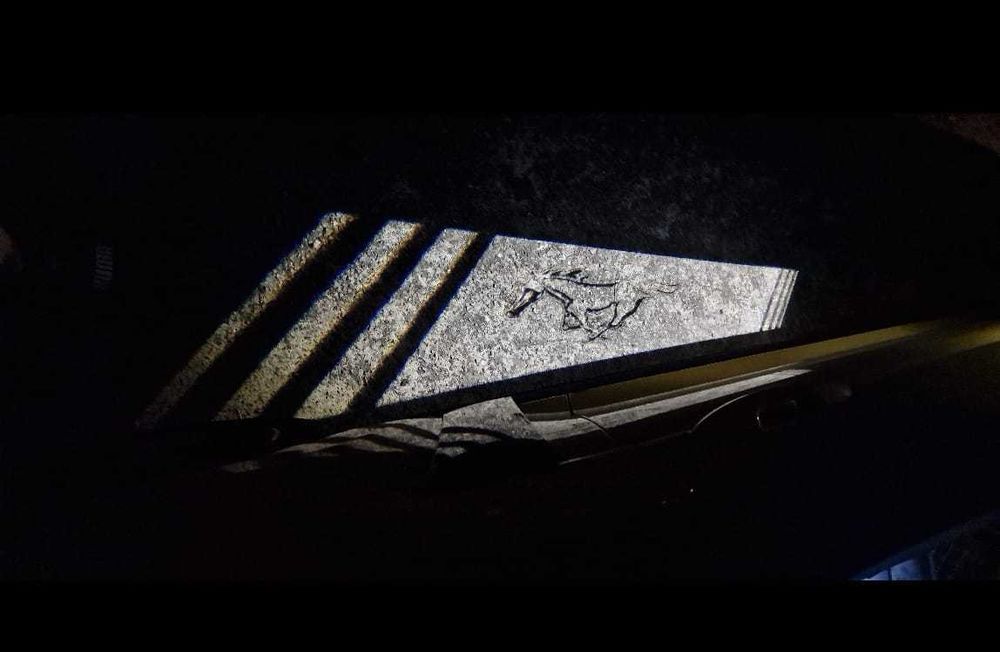Projetor led  espelho mustang