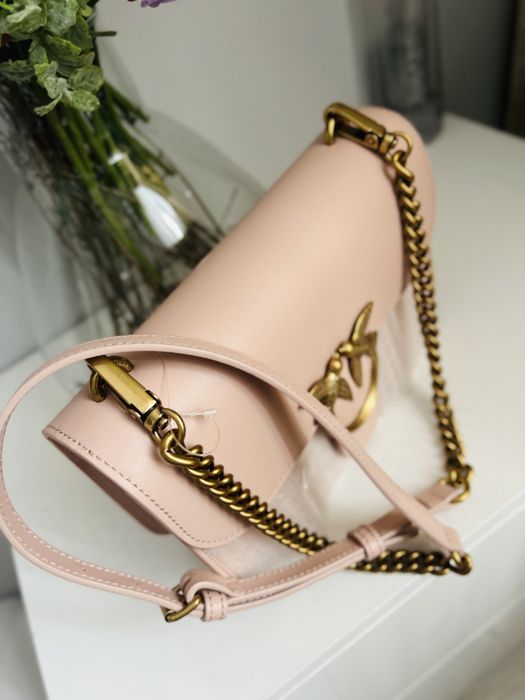 Pinko love bell torebka damska jasnk rozowa