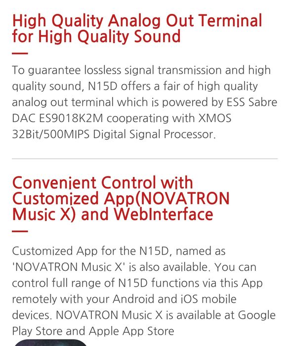 NovaFidelity N15D-STREAMER e DAC Cocktail Audio (Disco Interno SSD 2TB