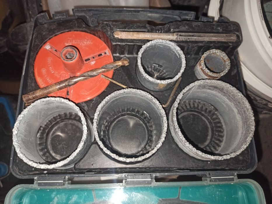 Koronki do betonu Wolfcraft zestaw