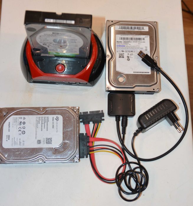 Dysk HDD 3,5" 2,5" ATA SATA adaptery pamięci taśmy kieszeń SSD M2 NVMe