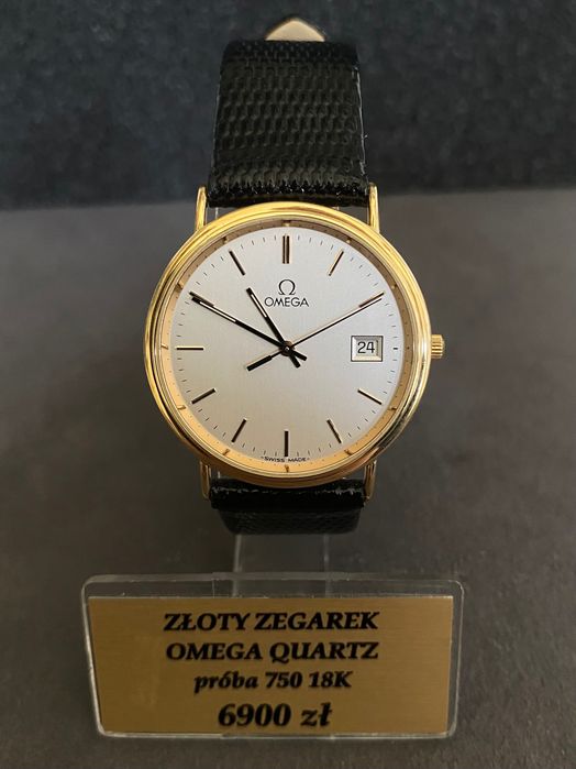 Złoty Zegarek Omega Quartz