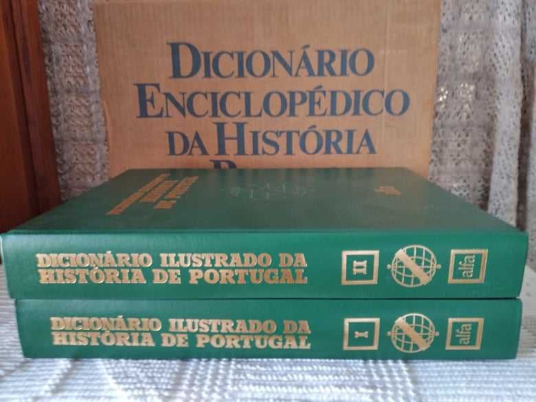 Dicionário Ilustrado História Portugal José H. Saraiva -2 livros novos