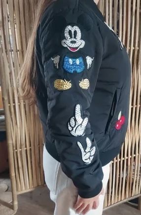 Куртка бомбер philipp plein xs/s  микки маус