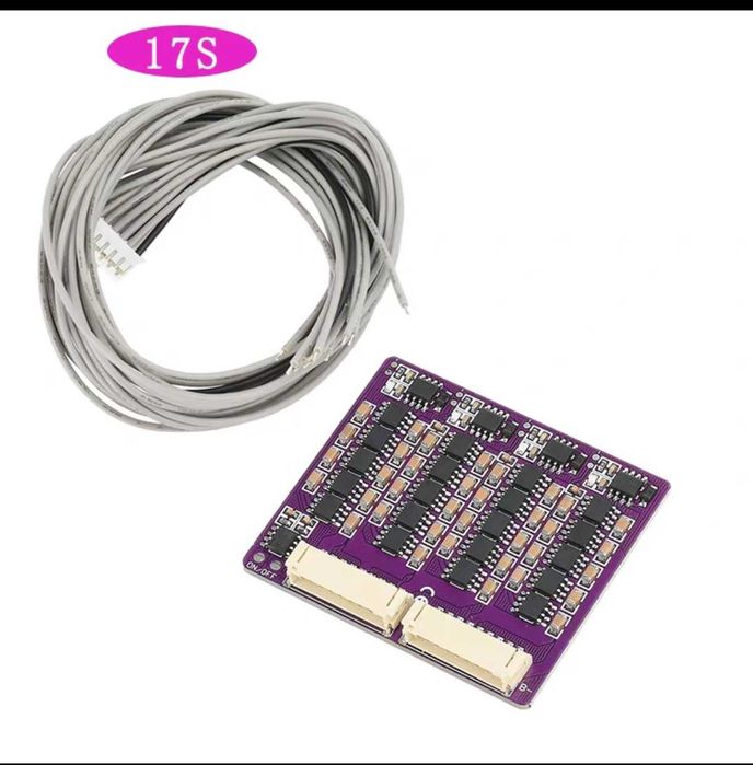 Активний  конденсаторний балансир 17S струм до 1.5А LifePO4 Li-Ion