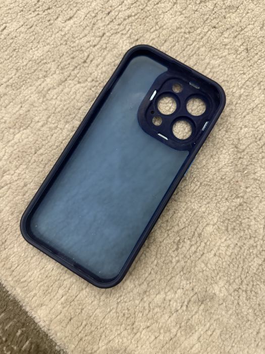 Чохол 14 pro iphone синій