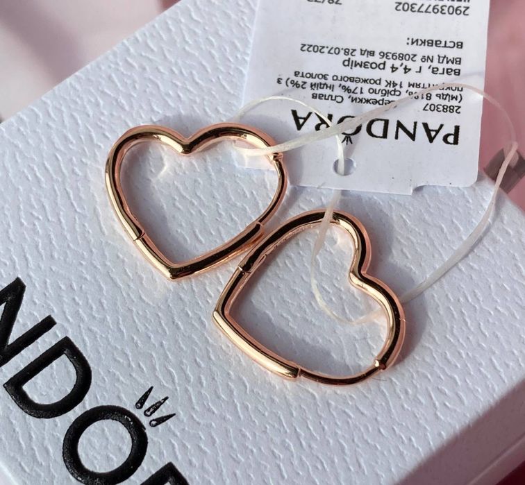 Сережки pandora оригінал, серьги пандора, сережки пандора оригінал