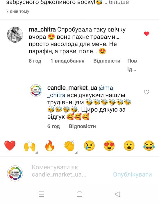 Воскові свічки ручної роботи. Восковые свечи.