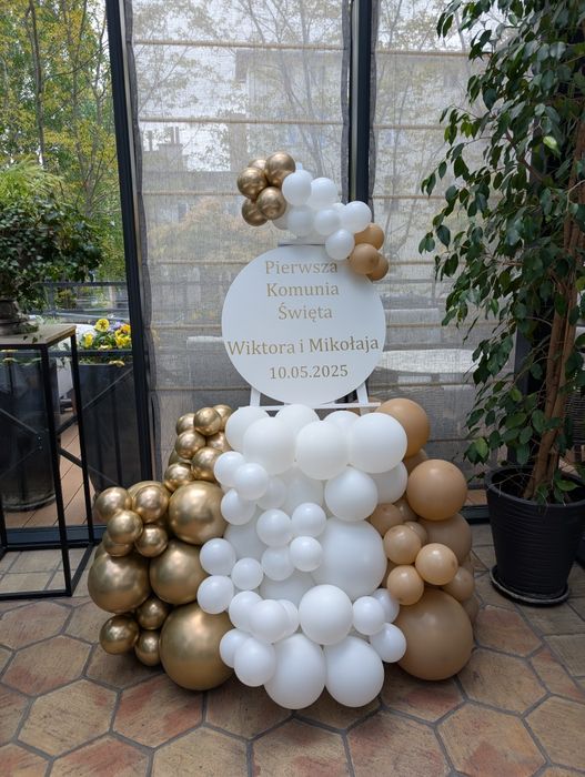 Balony z helem, dekoracje urodzinowe, girlandy na kole , ścianki balonowe