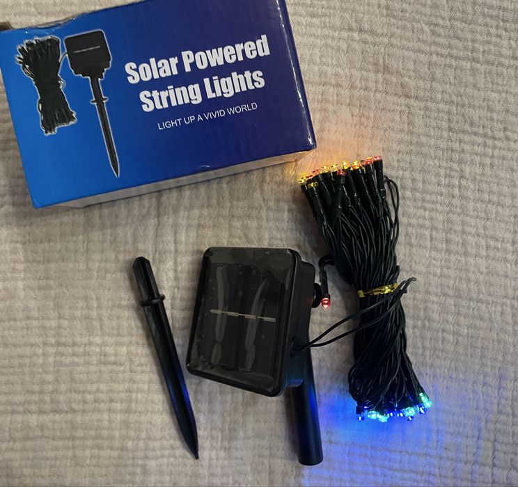 Girlanda solarna 7m 50 led wielokolorowa