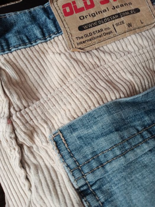 Jeansowo-sztruksowe spodnie męskie Old Star