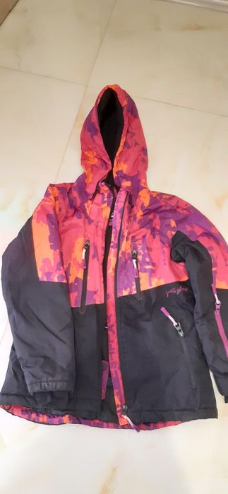 Куртка термо для дівчинки на зріст 140-146+ печатки флісові