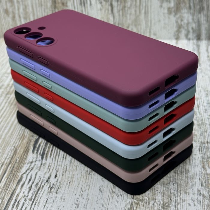 Чехол софттач Silicone Case на Samsung S25 FE. Микрофибра Чохол