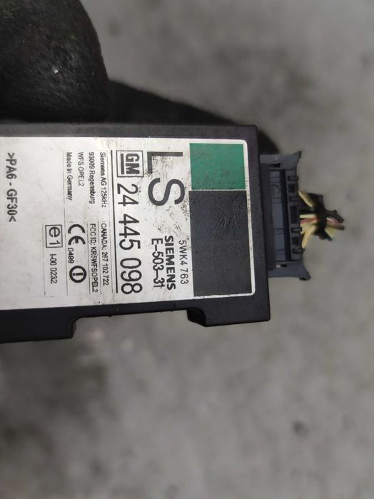 Opel Corsa C Pętła Moduł Immobilizer