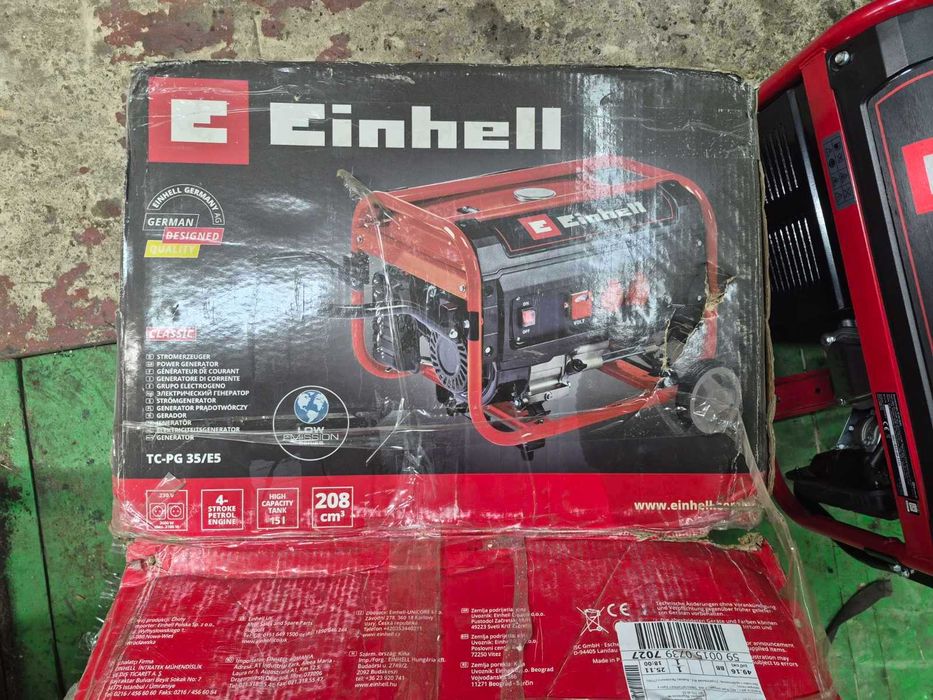 Генератор 3.1кВ бензиновий Einhell TC-PG 35/E5, 230В (1 фаза) 3.1кВ