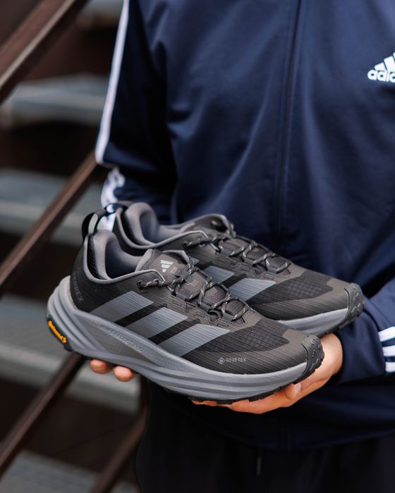 Кросівки осінні Adidas Terrex Trailmaker 2 Gore-Tex Black/Grey premium | Кроссовки Адидас чоловічі