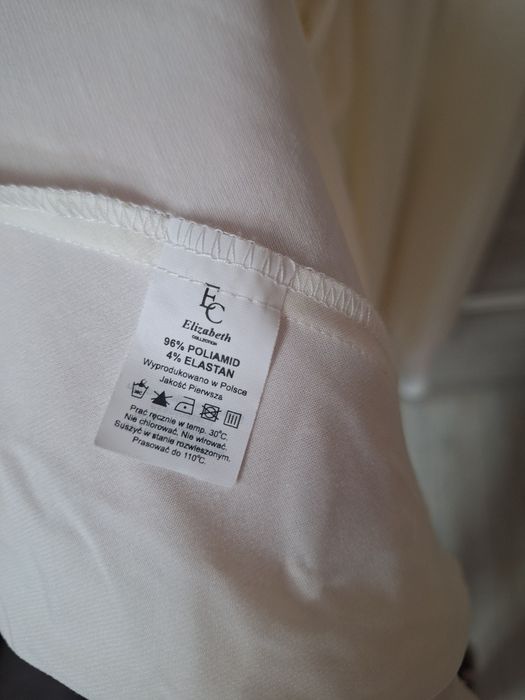 Sukienka maxi błyszcząca Elizabeth Collection S ecru