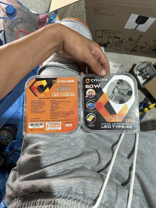 Led лампочки CYCLONE H4