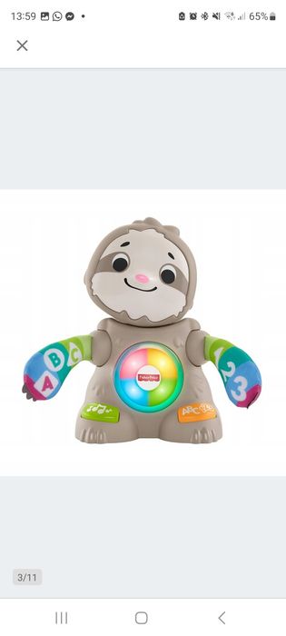 Leniwiec Fisher price