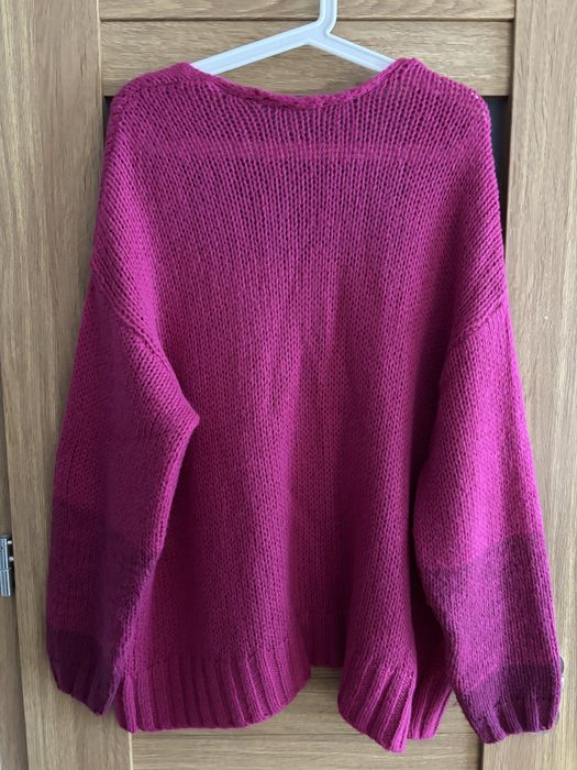 Sweter damski, kardigan różowy, Tchibo